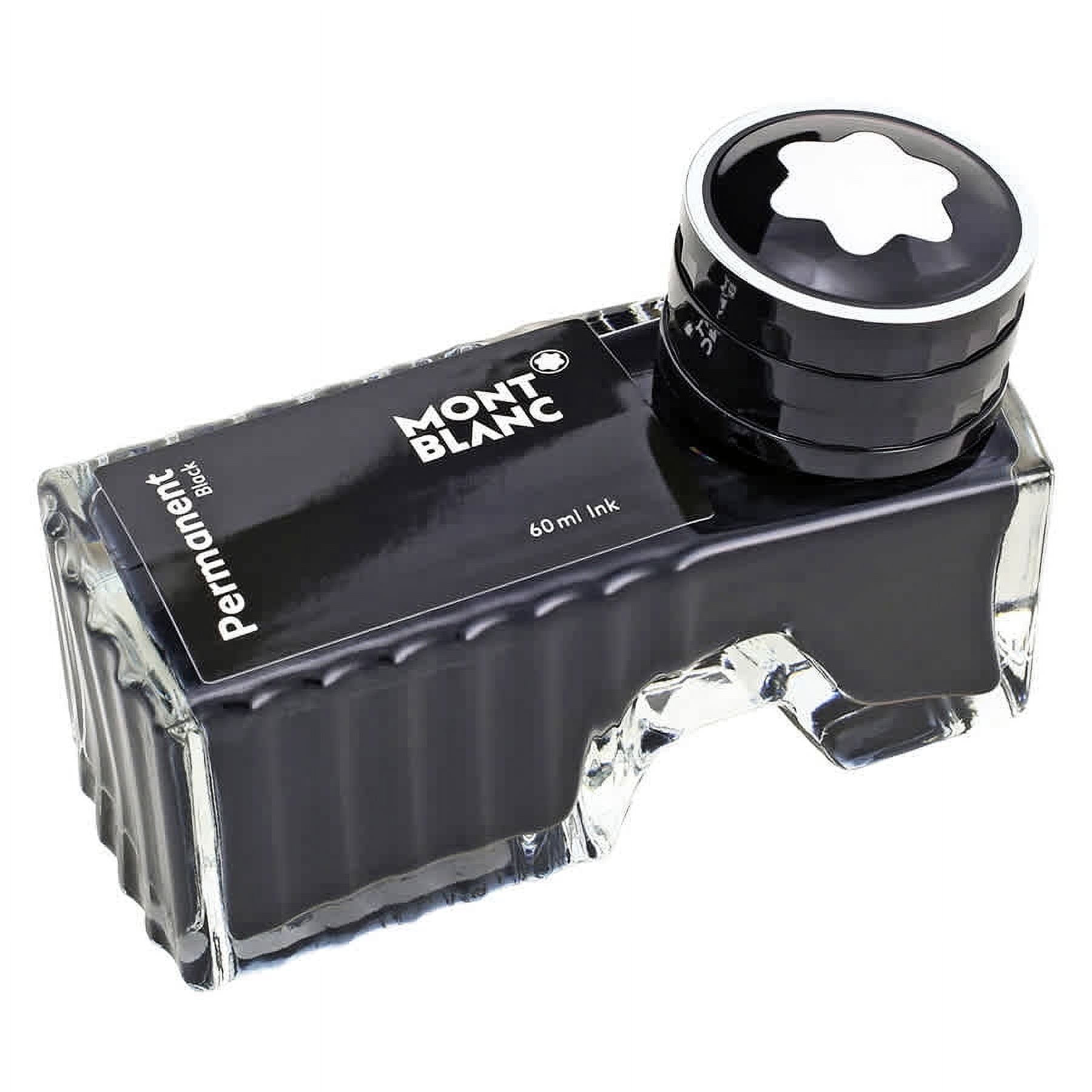 Botella De Tinta Montblanc 60 Ml Negro Permanente