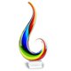 thumbnail image 1 of Centro de mesa Art Glass Badash Rainbow Note estilo Murano, 1 of 4