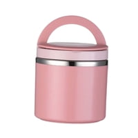 Magideal - Fiambrera Cubo Termostático, Vajilla De Cocina, Tazón De Sopa Portátil, Caja De Picnic Al Aire Libre Para Picnic, Hogar, Dormitorio, Camping, Oficina 1000Ml Rosa