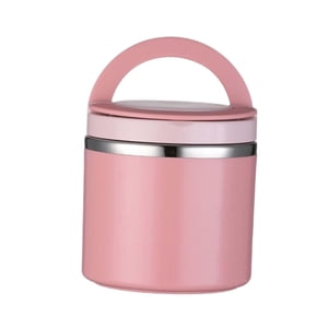 Magideal - Fiambrera Cubo Termostático, Vajilla De Cocina, Tazón De Sopa Portátil, Caja De Picnic Al Aire Libre Para Picnic, Hogar, Dormitorio, Camping, Oficina 1000Ml Rosa