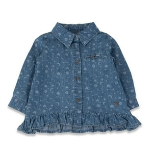 Blusa Bebe Niña Denim Pillin