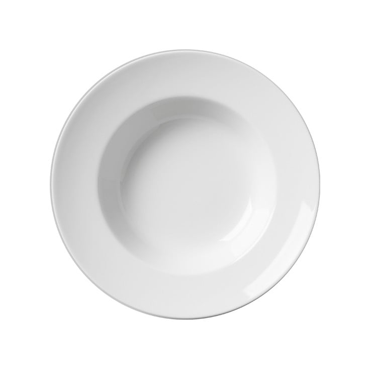 Imahe - Set De 12 Plato Hondo Borde Grueso 21 Cm. Linea Tower