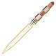 thumbnail image 1 of Abrecartas de madera bicolor con diseño de tablero de ajedrez – 16 cm – Design Gifts, 1 of 2