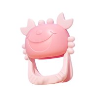 Genérico - Set 3 Mordedor Silicona Cangrejo Suave Duradero Bebes Lau