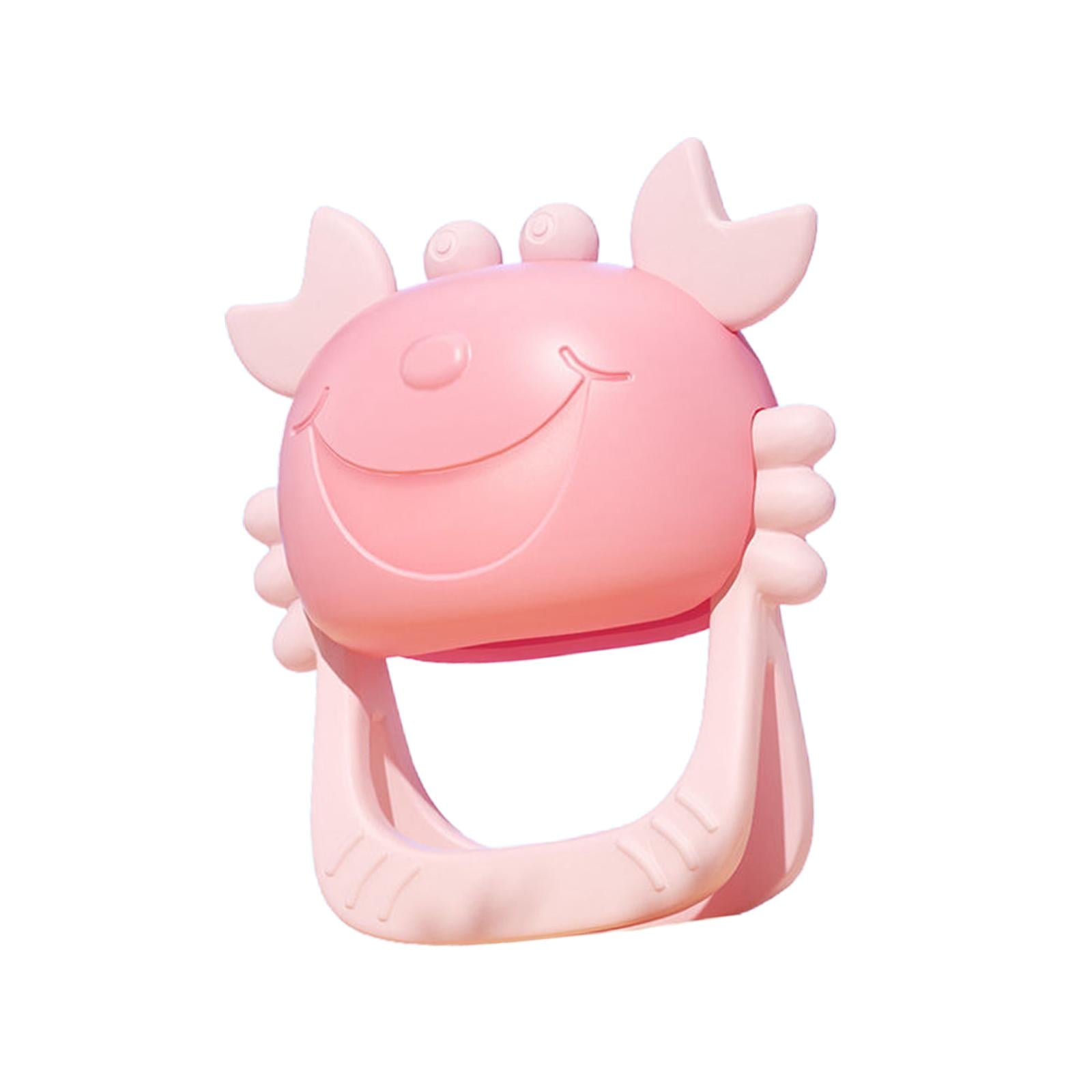 Genérico - Set 3 Mordedor Silicona Cangrejo Suave Duradero Bebes Lau