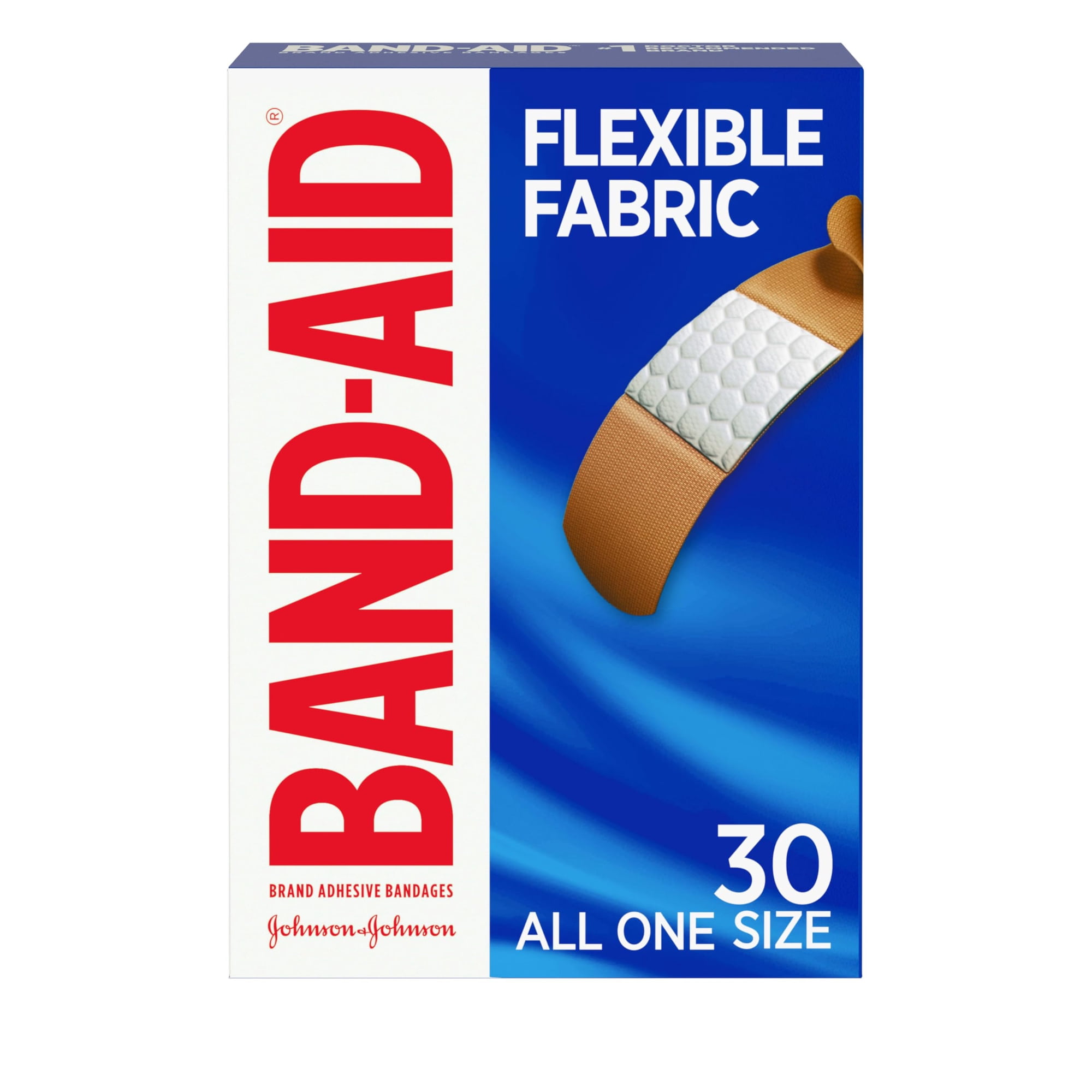 Band-aid - Vendajes Adhesivos De Tela Flexible Para Curitas, 30 Unidades
