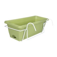 Magideal - Pot De Flores Colgantes, Soporte De Jardín De Jardín De La Ventana De La Ventana De La Ventana De La Ventana Balcón De Balcón Bandeja Desmontable Para Verde Claro