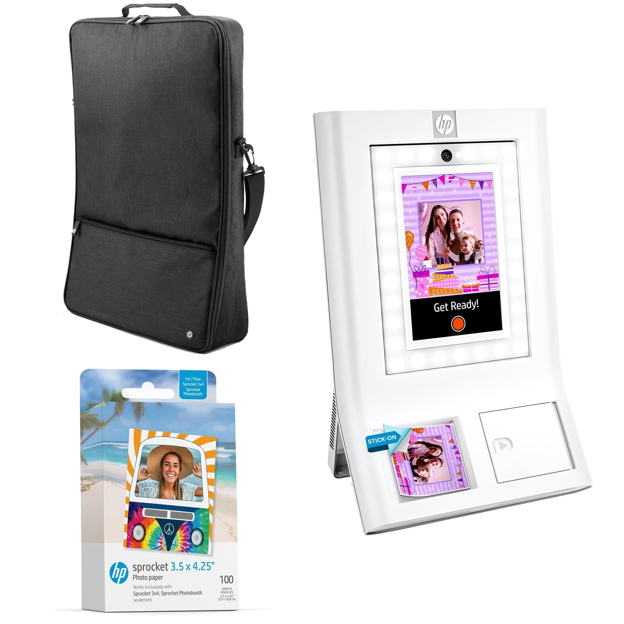 Máquina Photo Booth, Impresora Hp Sprocket Instant Color, Blanca