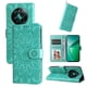 thumbnail image 1 of Funda tipo cartera FOXDOCK para Realme 12 4G , diseño girasol en relieve, cuero PU, cierre magnético, soporte y tarjetero, 1 of 5
