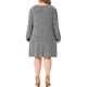 thumbnail image 3 of Vestido de Punto para Mujer de Talla Grande Agnes Orinda Cuello Redondo Manga Larga Decoración de Botón Casual Otoño Invierno Túnica Mini Vestidos con Bolsillos 4X Gris, 3 of 6