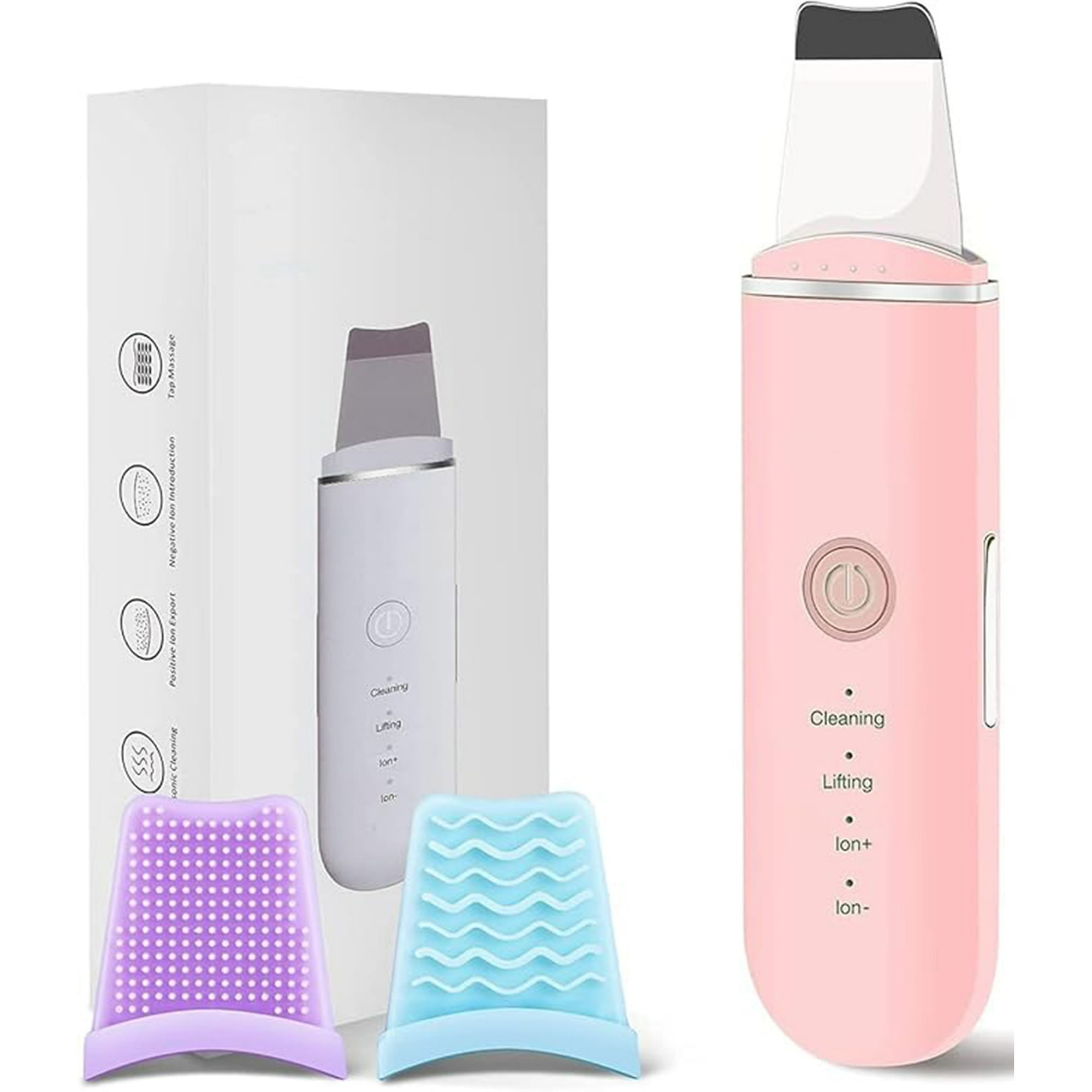 Veatool - Limpiador De Piel, Descamación Por Ultrasonido Facial, Limpiador De Cutículas Por Ultrasonido, Con 4 Modos Para Limpiar Los Poros Y Cuidar La Piel, Recargable Usb