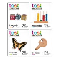 Santillana - Kit Test 2 Básico (Textos: Lenguaje, Matemática, Cs. Naturales, Sociedad)