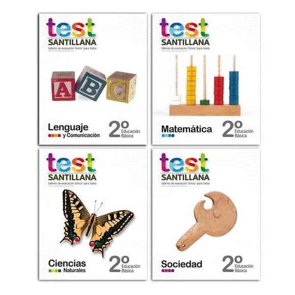 KIT TEST 2 BÁSICO (Textos: Lenguaje, Matemática, Cs. Naturales, Sociedad)