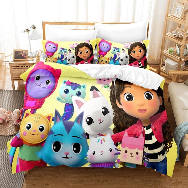 gabbys dollhouse Bedding Set Bed Set Aldult Kid Bedroom Duvetcover Sets bed sheet set