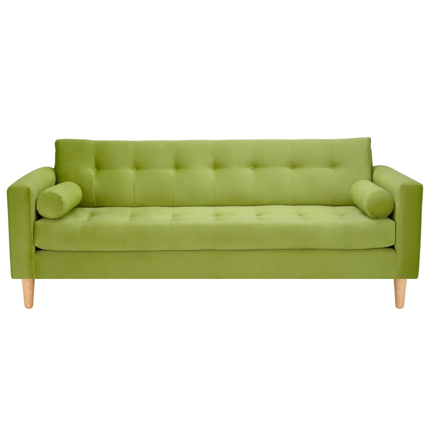 Bodevir - Sofa Retro 3cg Felpa 05 Pistacho