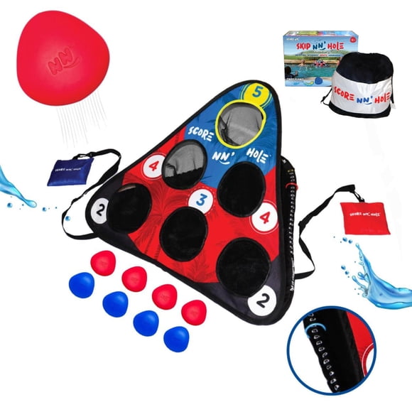 Juego de Cornhole con Lanzamiento de Piedras para Principiantes SKIP NN' HOLE