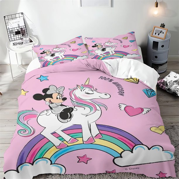 Mickey Duvet Cover Bedding Set Needlework Quilt Cover Pillowcase King Single Bed Double Bed Bedroom Decor Bedding