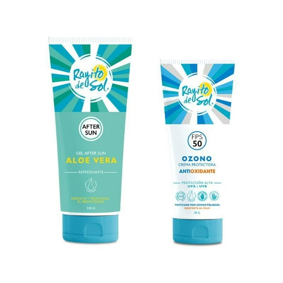 Protector solar + after sun Rayito De Sol ozono + aloe vera, 310 g