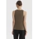thumbnail image 3 of Polera Peto Mujer Básico Liso Rib Verde Olivo, 3 of 4
