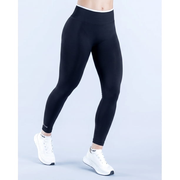 Leggins Training Mujer Bicolor Pretina Alta Estilo Moderno - YJ347