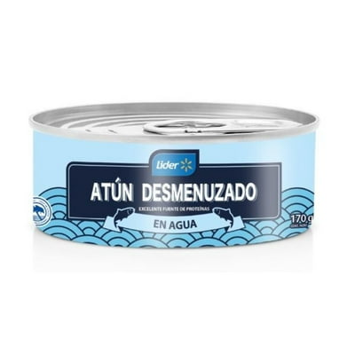 Atún Desmenuzado Agua Lata Drenado 120 G - Neto 170 G Lider