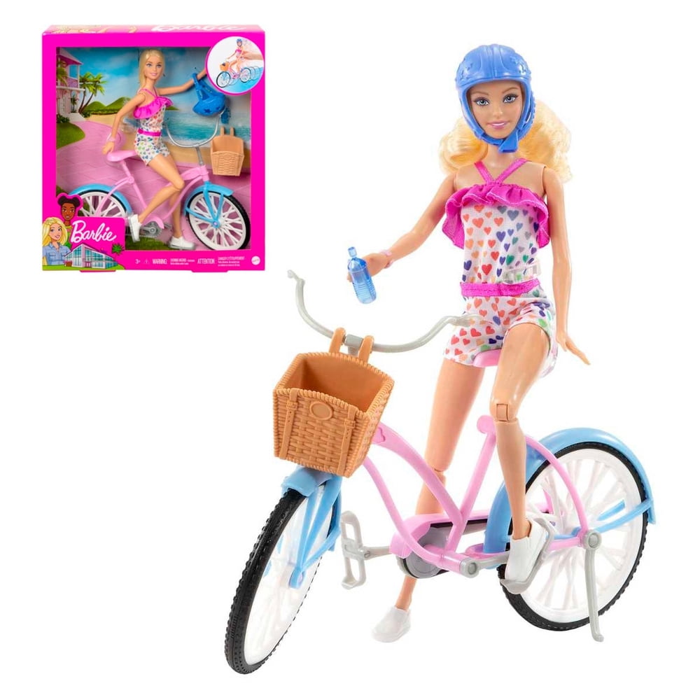 Ansaldo - Barbie Set De Juego Bicicleta Con Muñeca