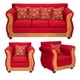 thumbnail image 1 of Juego De Living David Catania Rojo, 1 of 9