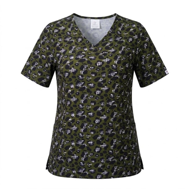 Delantal Mujer Ripholia 2543 tela elasticada estampada