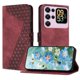 thumbnail image 1 of Funda tipo cartera para Oukitel C62 Pro con tarjetero, bolsillo para billetes, soporte, cierre magnético y correa para la muñeca, funda tipo folio con textura geométrica marrón, 1 of 5