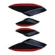 thumbnail image 2 of Universal de 4 Uds. de Canards para Alerón de Coche, Divisor de Labio Delantero, Decoración Del Cuerpo Del Coche, Alerones Delanteros, Tira Antico Negro, 2 of 5