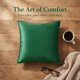thumbnail image 4 of REGALWOVEN Juego de 2 fundas de cojín de terciopelo decorativas sólidas para sofá verde 20" x 20", 4 of 7