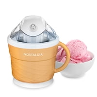 Máquina Para Hacer Helados Nostalgia Electric Old Fashioned, 1,5 L, Color Canela