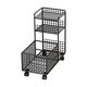 thumbnail image 1 of Carrito De Servicio Debajo Del Escritorio, Carrito Móvil Con Ruedas Para Vestidor, Estilo Rústico, Color Negro, Tres Capas, 1 of 5