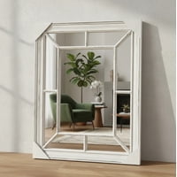 Decostilo - Espejo Decorativo Moderno Blanco 76Cm