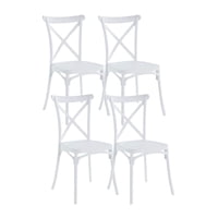 Habita2 Chile - Pack 4 Sillas Sena Blanca