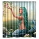 thumbnail image 1 of Cortina de ducha de sirena con ganchos, tamaño 66 x 72 pulgadas, 1 of 3