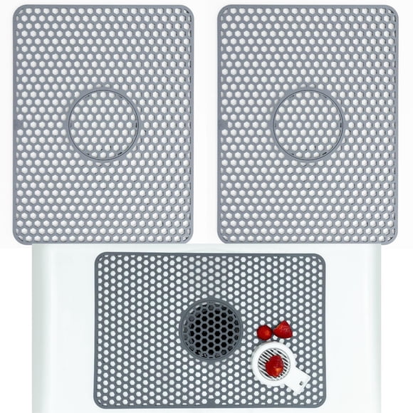 Juego de 2 protectores de fregadero de silicona Better Houseware, 46 x 31 cm