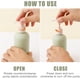 thumbnail image 5 of 2 botellas exprimibles con tapa abatible y bomba, de plástico, rellenables para líquidos, champú y acondicionador, vacías, para viaje, para artículos de tocador., 5 of 7
