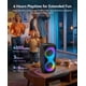 thumbnail image 4 of Parlante Karaoke GREEN KEEPER GKD40 Bluetooth con 2 micrófonos y luces LED, 4 of 7