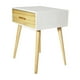 thumbnail image 2 of Velador Dover 1 Blanco Madera, 2 of 2
