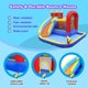 thumbnail image 3 of Castillo inflable con tobogán de agua JOYLDIAS 370x360x230 cm, 3 of 9