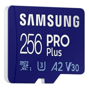 Memoria Micro Sd Xc 256Gb Samsung Pro Plus 160Mb/S 4K V30 A2 Azul