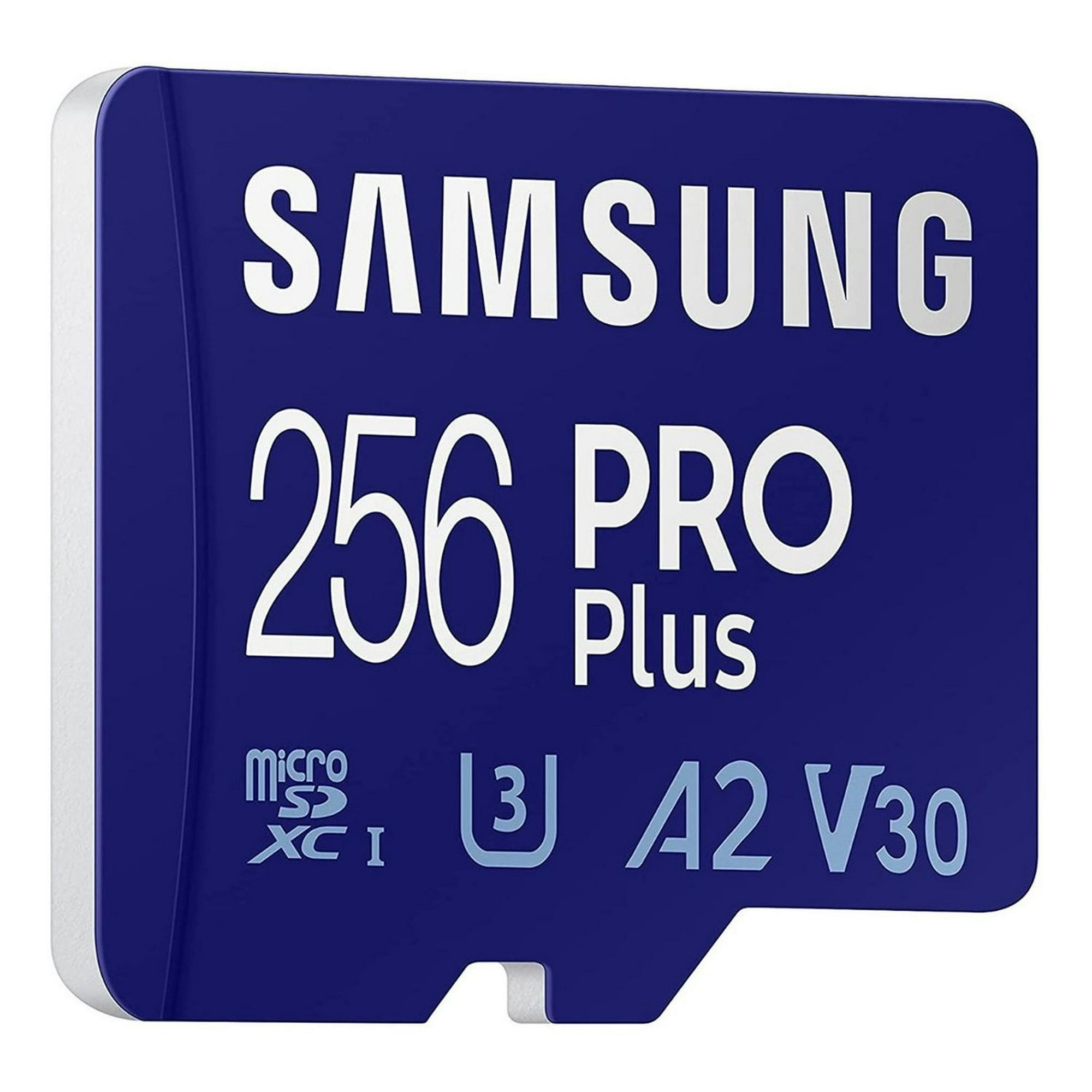 Memoria Micro Sd Xc 256gb Samsung Pro Plus 160mb/s 4k V30 A2 Azul