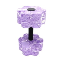 Magideal - Dumbbell De Ejercicio Acuático, Tontería Acuática, Resistencia A La Piscina Eva Foam Barbell Acuática Para Entrenamientos Aeróbicos De Agua Fitness De Morado Y Blanco