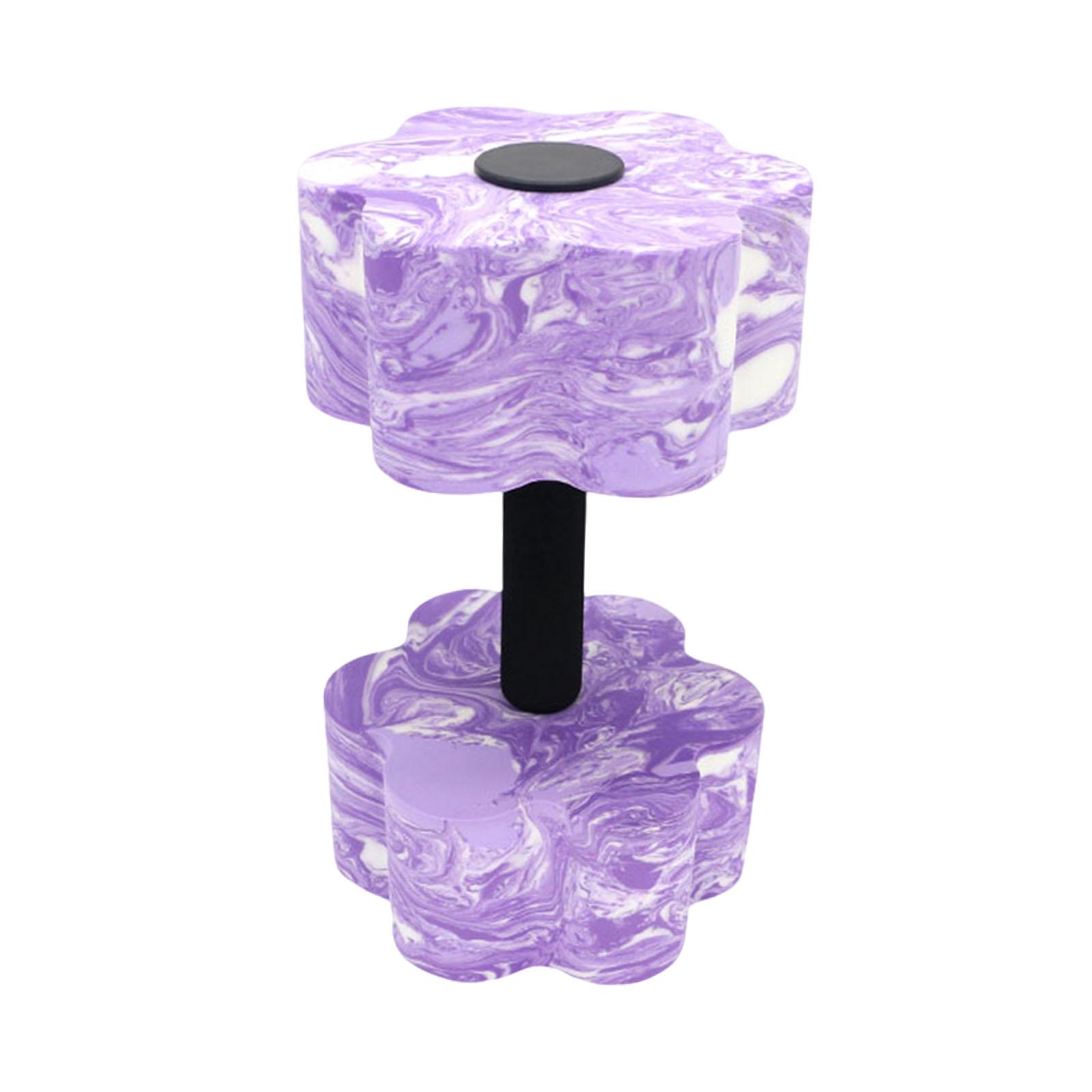 Magideal - Dumbbell De Ejercicio Acuático, Tontería Acuática, Resistencia A La Piscina Eva Foam Barbell Acuática Para Entrenamientos Aeróbicos De Agua Fitness De Morado Y Blanco