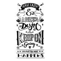 Rienda Libre Graphics - Decomural Have Faith Inspirational Ws-34275