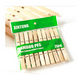 thumbnail image 4 of Set 20 Palos De Ropa Colgadores Pinzas De Madera, 4 of 4