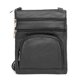 thumbnail image 1 of Bolso bandolera TOVOSO grande 24x19 cm negro con protección RFID de cuero, 1 of 8