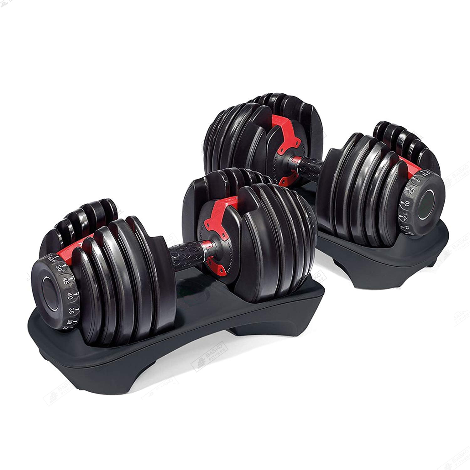 Basko Fitness - Mancuernas Ajustables 2,5 Kg A 24 Kg Par