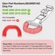 thumbnail image 4 of Cubierta para gancho de remolque Toviiea RAM 2500/3500 2019-2025 Rojo, 4 of 6